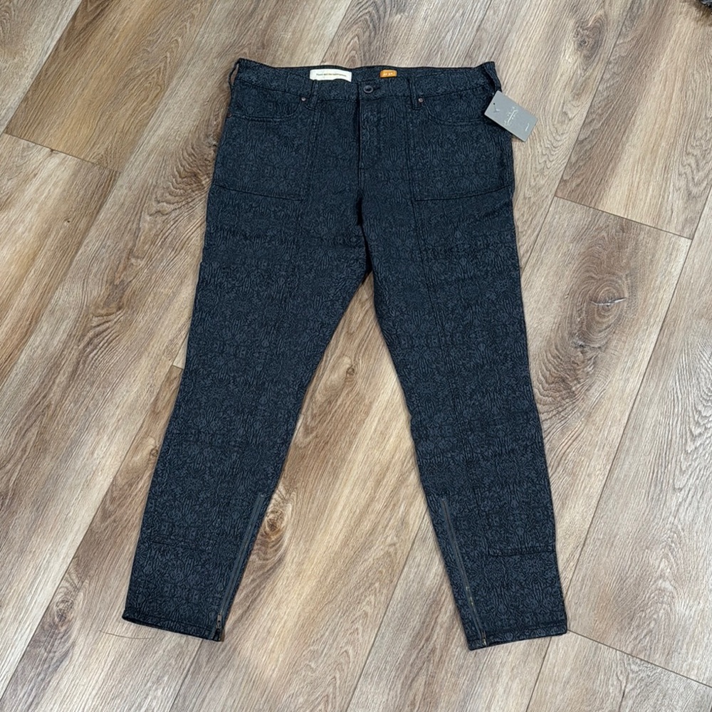 Pilcro and the Letterpress Dark Patterned Pants